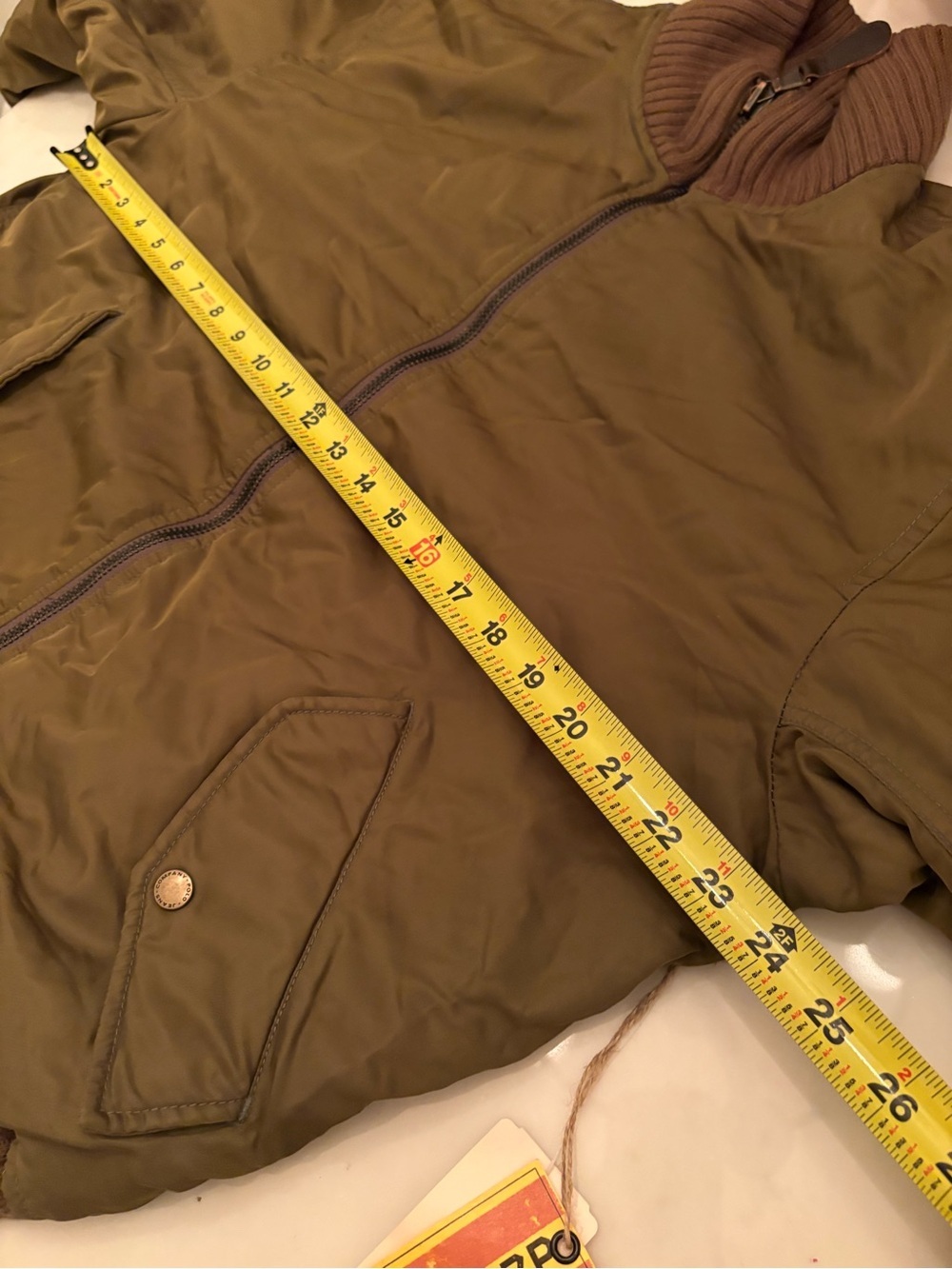 Ralph Lauren Polo Jeans Co. Military Surplus Army Green Bomber Jacket Coat S Vtg - Picture 6 of 8